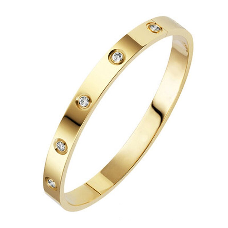 Bracelet classique en acier inoxydable pour femme.