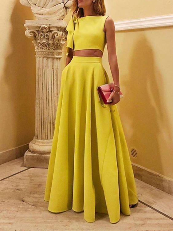 Robe de Bal Trapèze/Princesse à Encolure Dégagée et Longueur Au Sol