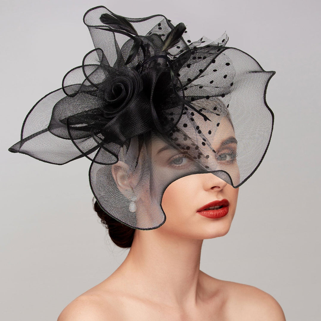 Plumes / Filet Fascinators / Chapeaux / Casque avec plume / Casquette / Course de chevaux / Casque de la Melbourne Cup