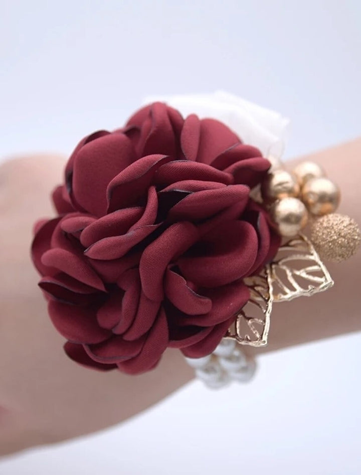 Fleurs de mariage Corsages de poignet Plaqué or 18 carats / Perle 0-10 cm No?l