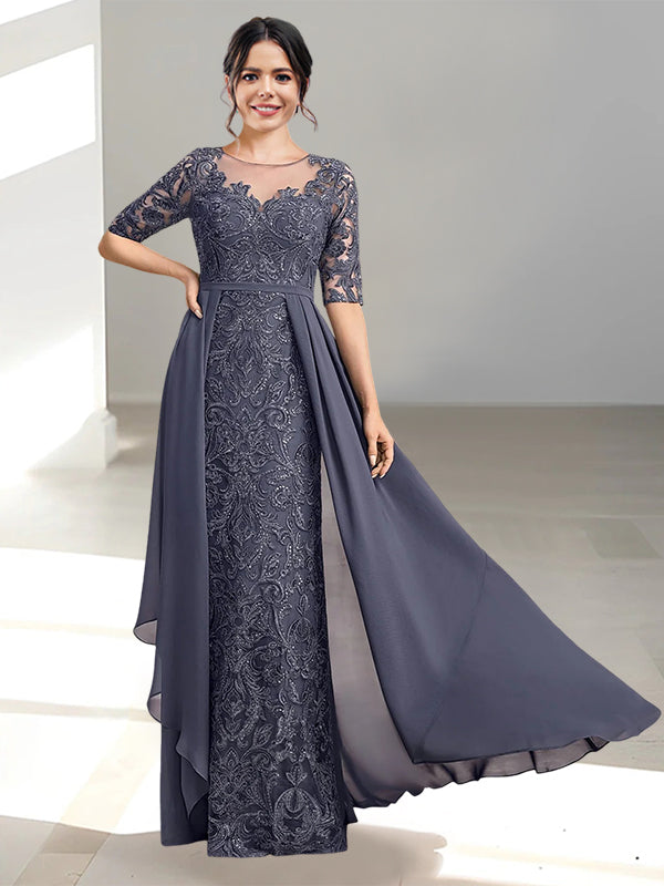 Ligne A/Princesse Scoop La Longueur du Sol Robes Mère de La Mariée