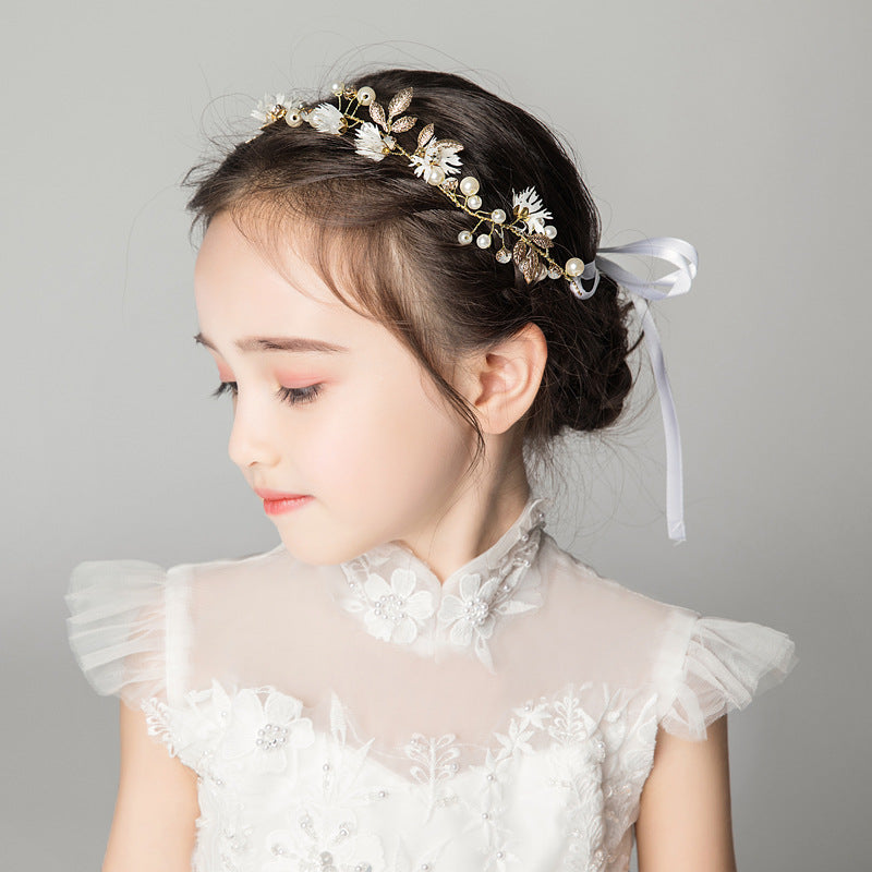 Accessoires vestimentaires pour enfants, bandeau doré