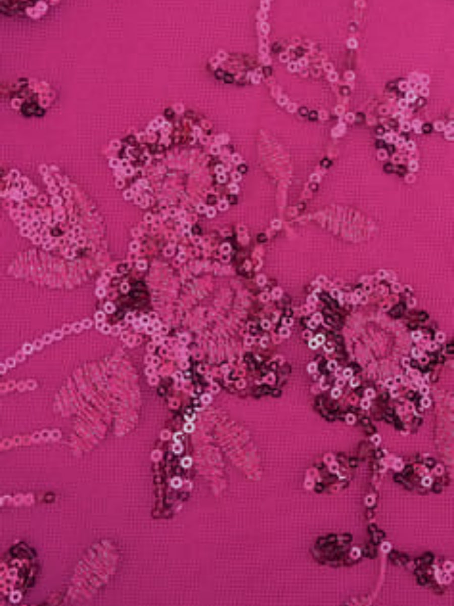 Robe Mère de la Mariée, Forme A-Ligne/Princesse, Col Rond, Dentelle, Paillettes, Manches 3/4, Longueur au Sol