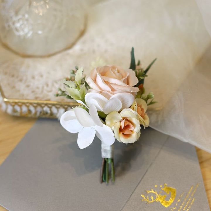 Corsages de poignet de fleurs de mariage